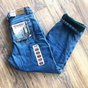 Fleece-Lined High Waist Mom Jeans Wrangler  Sz 10